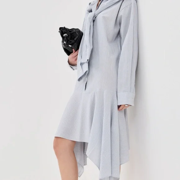 ACNE STUDIOS Soft Stripe Shirting Dress - Picture 4 of 7